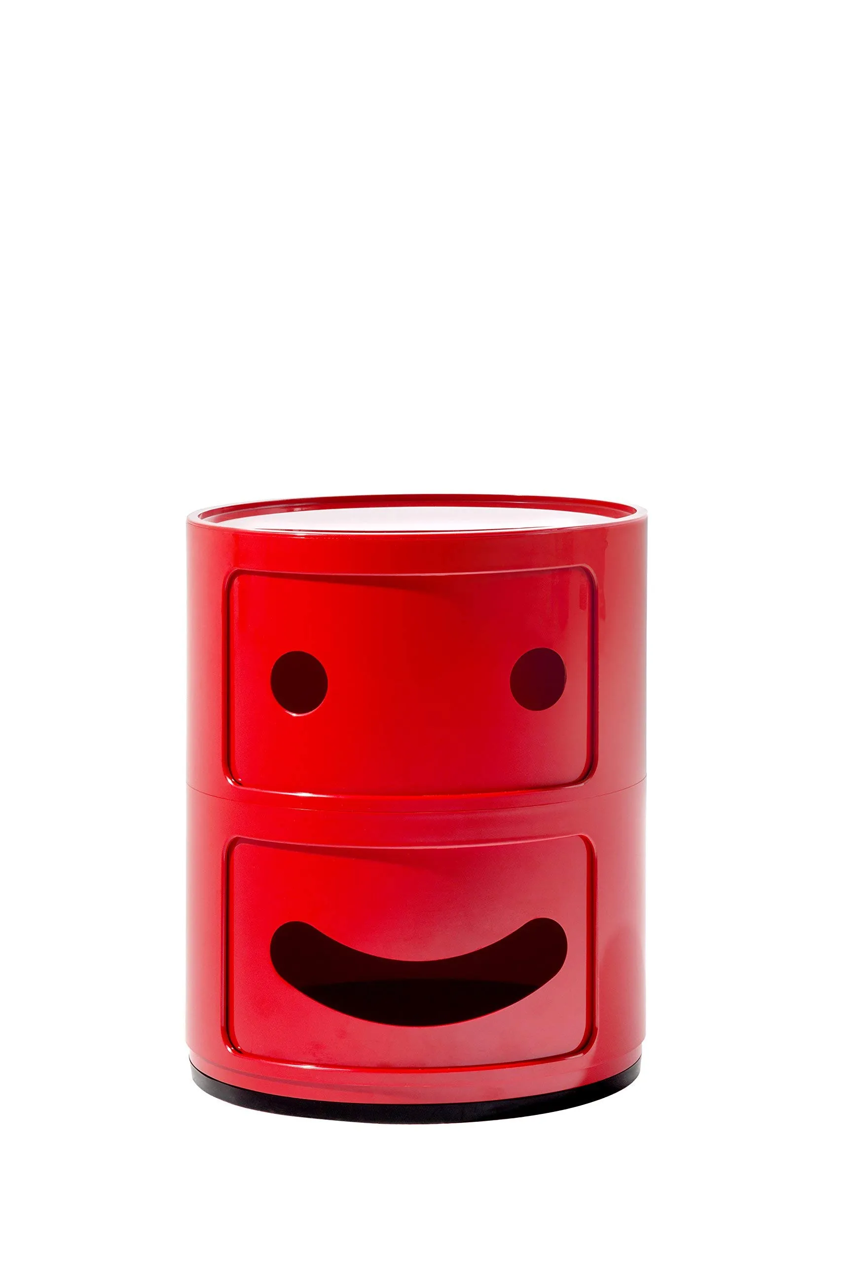 Kartell Componibile Smile Contenitore Sorriso, ABS, Rosso, 32 x 32 x 40 cm