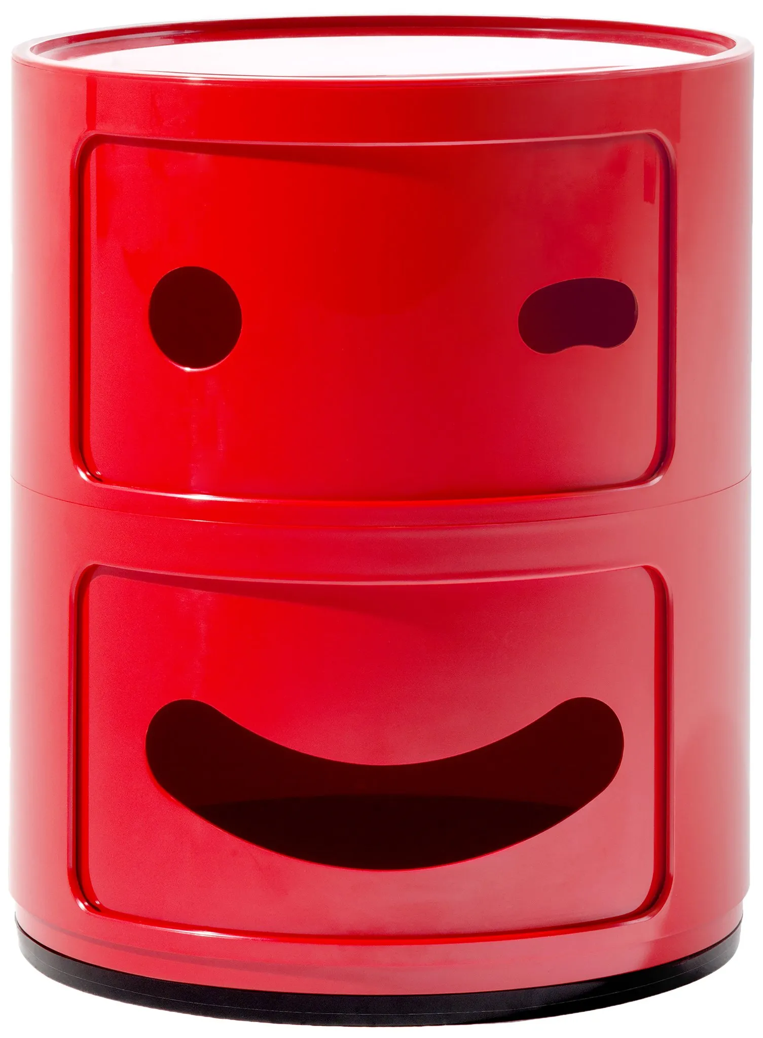 Kartell Componibile Smile Contenitore Occhiolino, ABS, Rosso, 32 x 32 x 40 cm