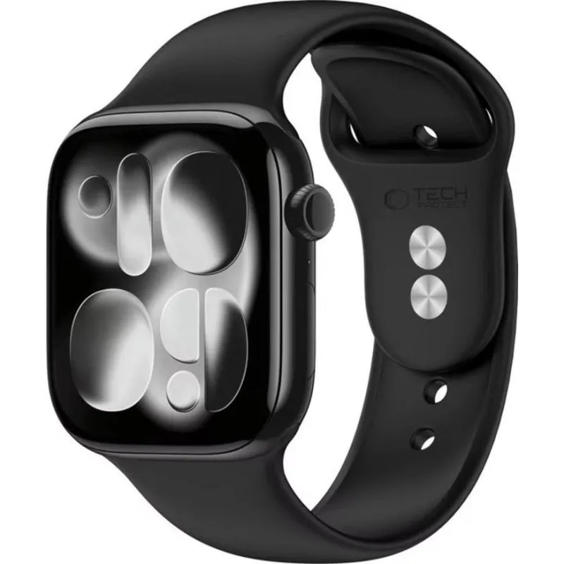 Bracciale Silicone Nero 4Kom Tech-Protect Apple Watch 44-49 mm