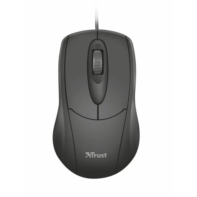 Ratón Trust Ziva USB Ottico 1200DPI Nero Ambidestro Impugnature in Gomma