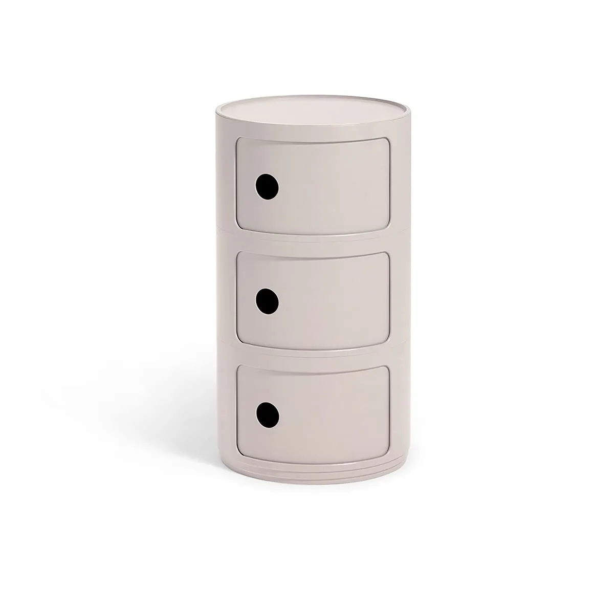 Kartell Componibili Bio, Mobile Contenitore 3 Elementi, Panna