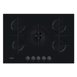 Piano cottura gas 5 zone Gowl 758 Nb Black (75cm)