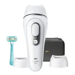 Epilatore SILK EXPERT Pro 5 White e Silver PL5234
