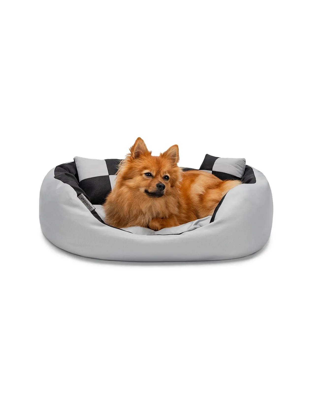 lionto Cuccia Cane 4-in-1 con Cuscino Reversibile, 65x50 cm, Nero