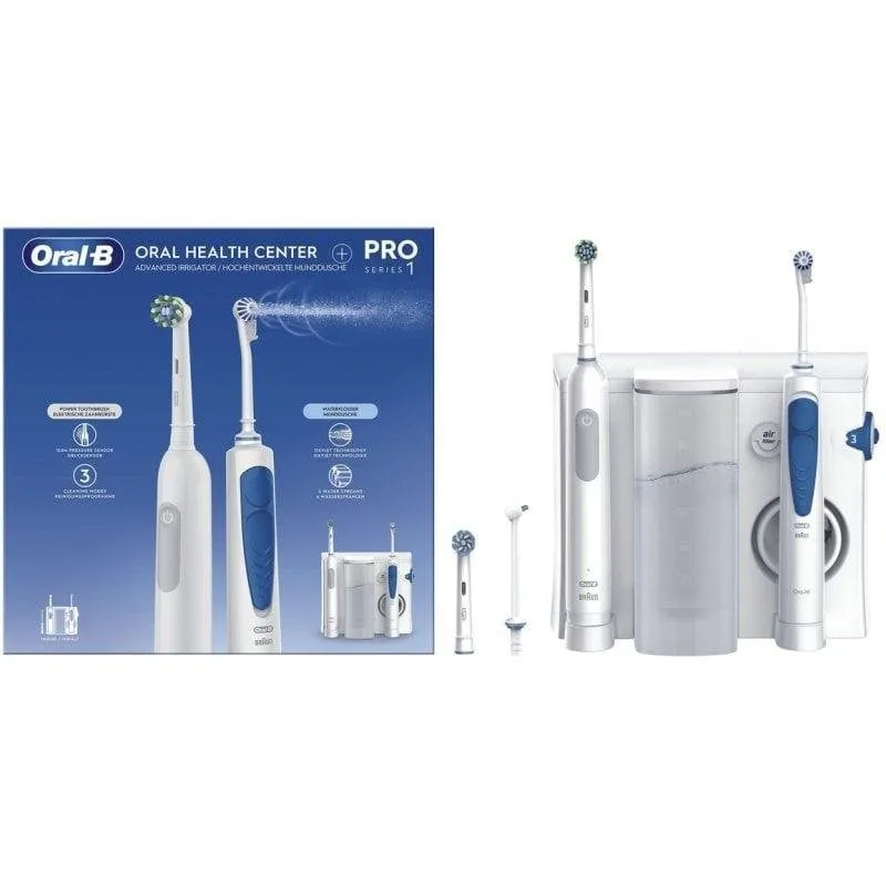 Spazzolino Elettrico Oscillante Oral-B Pro Series 1 Oxyjet 3 Modalità 1 Testina Timer Sensore Pressione