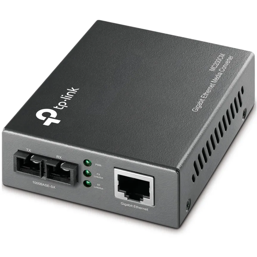 Omada MC200CM convertitore multimediale di rete 1000 Mbit/s 850 nm Modalità multipla Nero