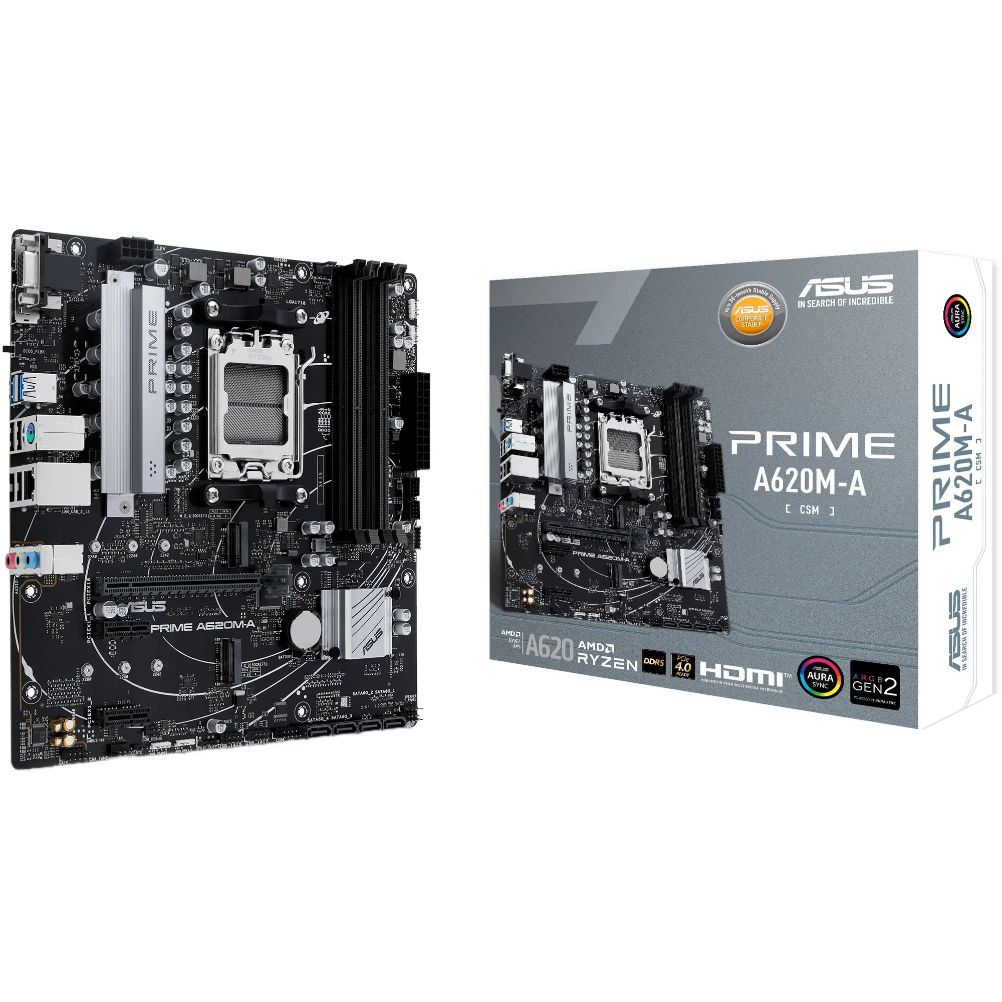 PRIME A620M-A-CSM AMD A620 Socket AM5 micro ATX, Scheda madre