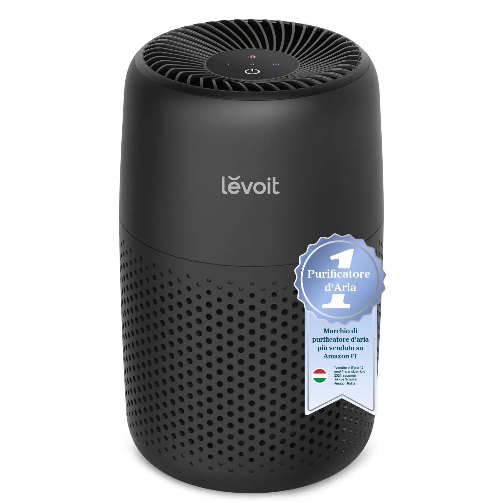 Levoit Purificatore d'Aria con Filtro HEPA, 7 Watt, per Cameretta, Nero