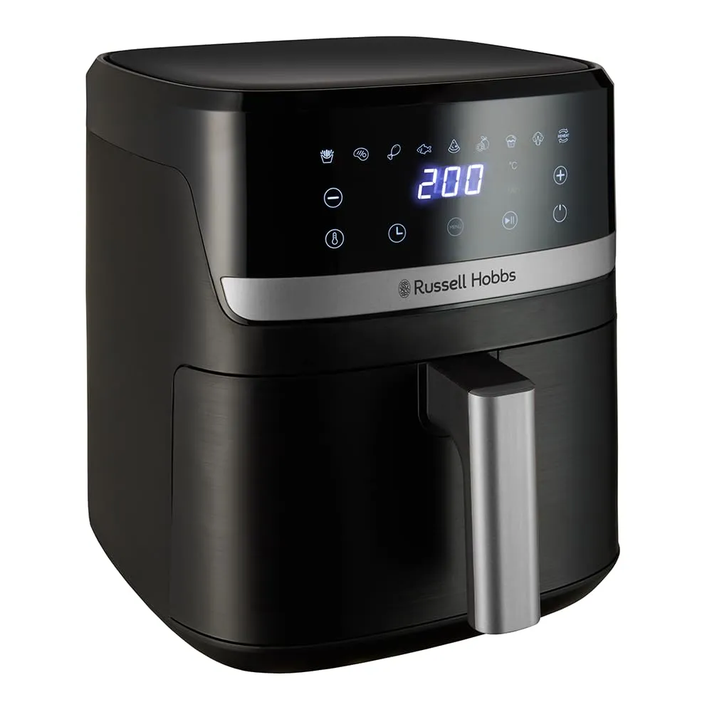 Russell Hobbs Friggitrice ad Aria, 5,5 L, Rapid Air, 9 Funzioni, Nero