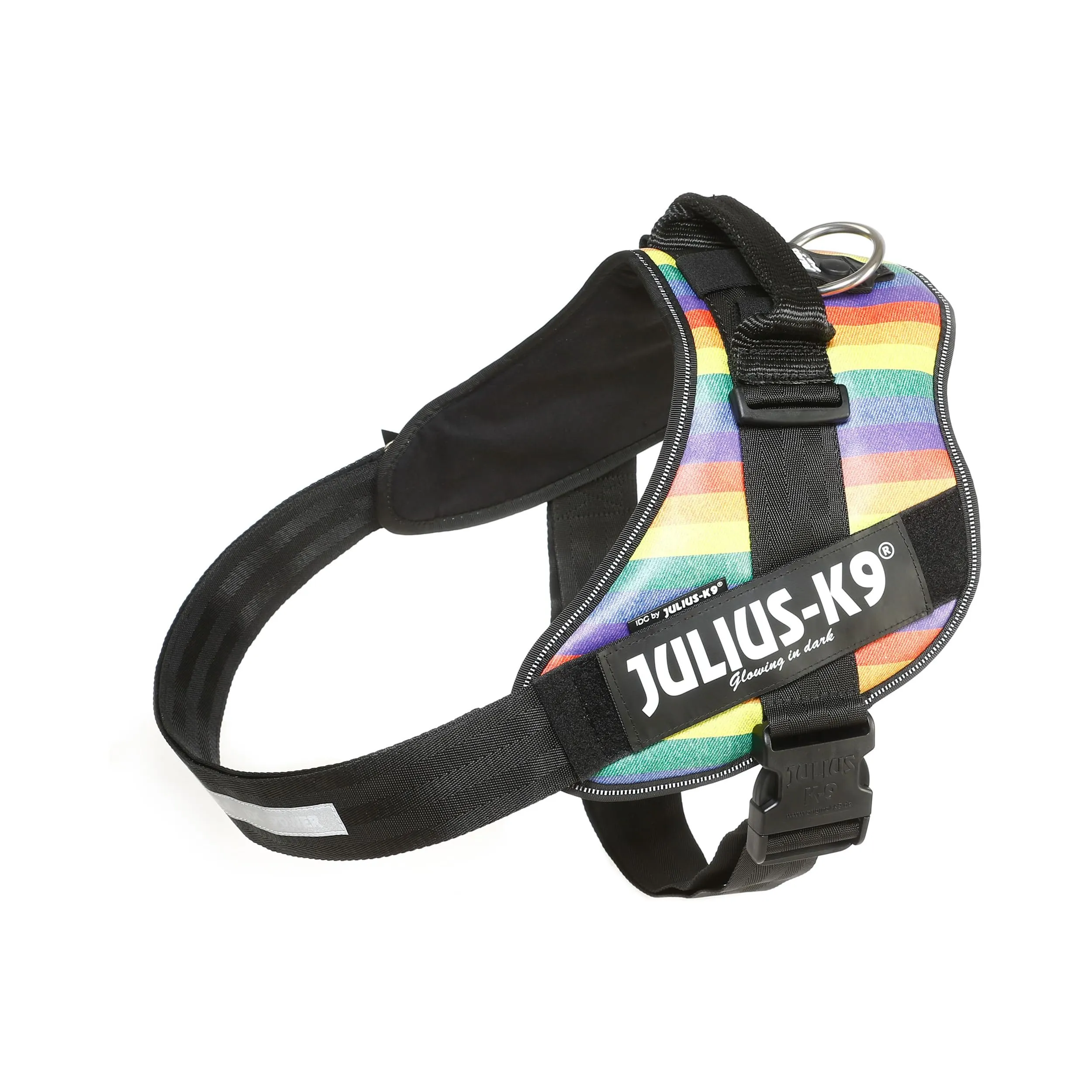 Julius-K9, Pettorina IDC Power, Taglia: 4, Colore: Arcobaleno - pelle artificiale
