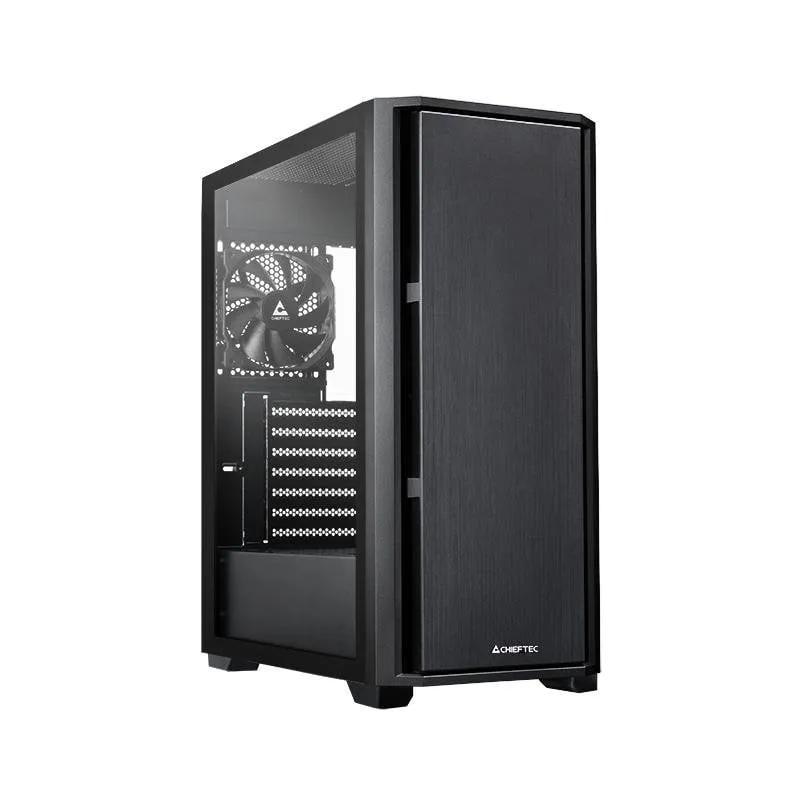 Case PC Chieftec AS-02B-TG-OP Midi Tower Nera con Vetro Temprato