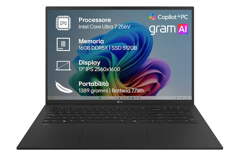 Lg Notebook gram 17"17z90tl-g.au75dn Gram 16/512GB