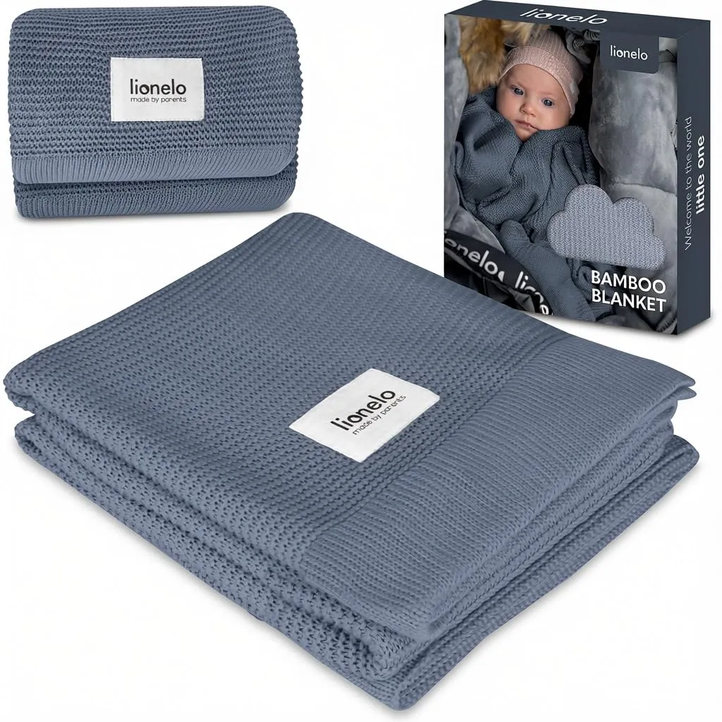 LIONELO Bamboo Blanket Coperta Neonato Leggera 100x75 cm in Cotone di Bambù