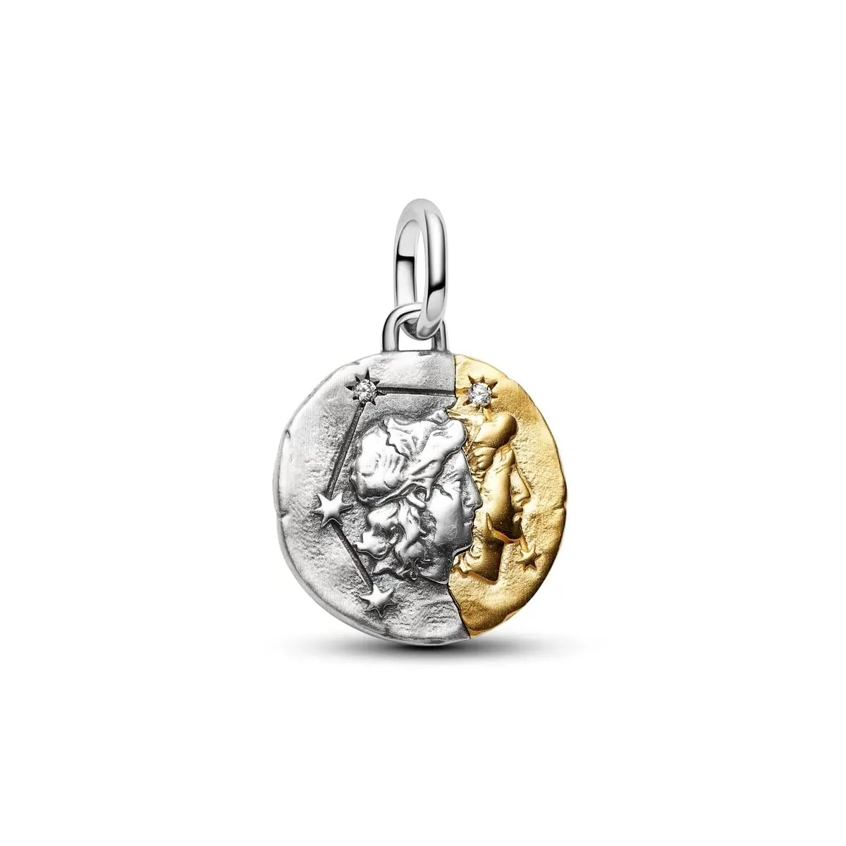 WEIMU Ciondoli in argento Sterling 925 con segno zodiacale dorato, 12 costellazioni, ciondoli e perline per bracciale e collana, San Valentino, Festa della Mamma, per braccialetti europei e collane