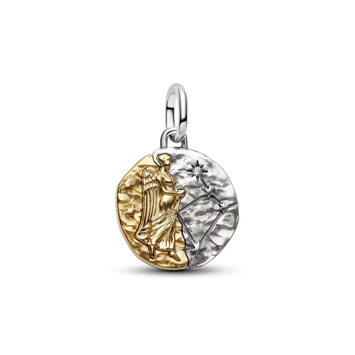 WEIMU Ciondoli e perline in argento Sterling 925 con segno zodiacale dorato, 12 costellazioni, per braccialetti e collane per San Valentino, Festa della Mamma, per braccialetti e collane europei
