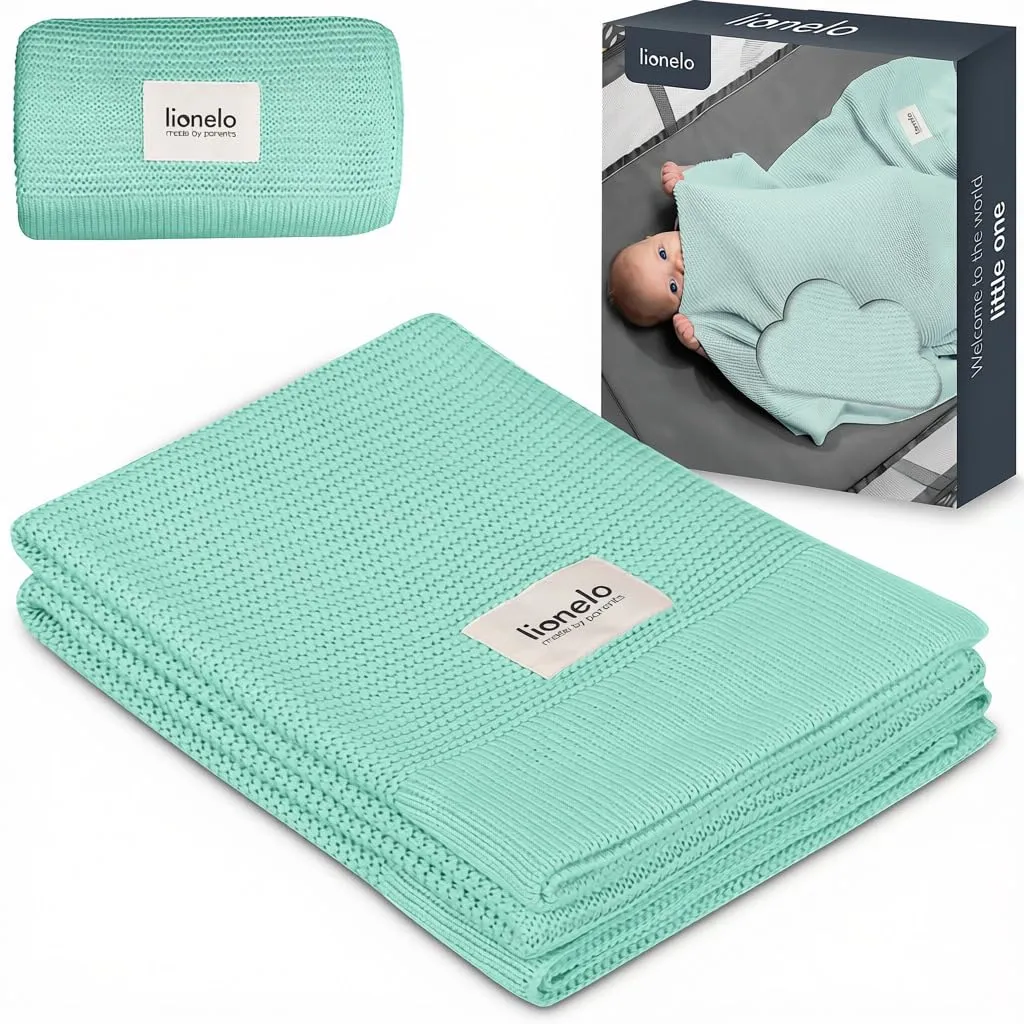 LIONELO Bamboo Blanket Coperta Neonato Leggera 100x75 cm in Cotone di Bambù