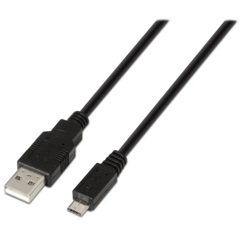 Cavo Aisens A101-0027 Micro USB 2.0 a USB-A 0,8 m nero