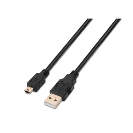 Cavo USB AISENS A101-0025 da 1,8 m, USB 2.0 A a Mini-USB B, nero, RoHS