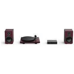 Giradischi COLOURFUL Audio System 2 Satin Wine red