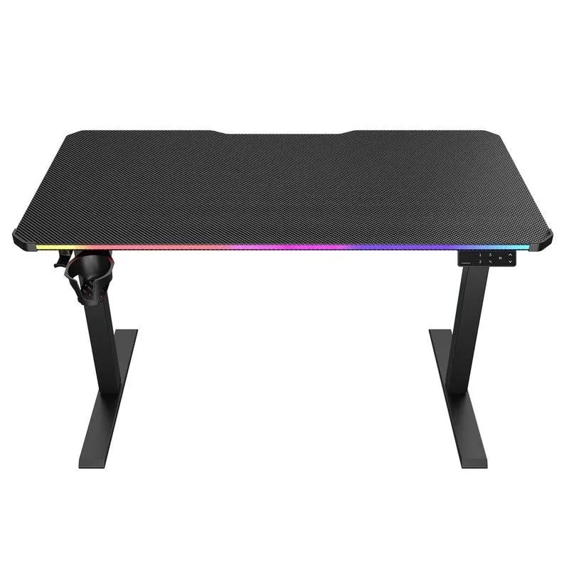 Mesa Gaming Cougar 120 cm Fibra di carbonio Opaca LED Multicolore