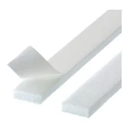 Paraspifferi adesivo sezione ad I porte, finestre (4mm x 8mm x 4m) STIK Bianco 110010