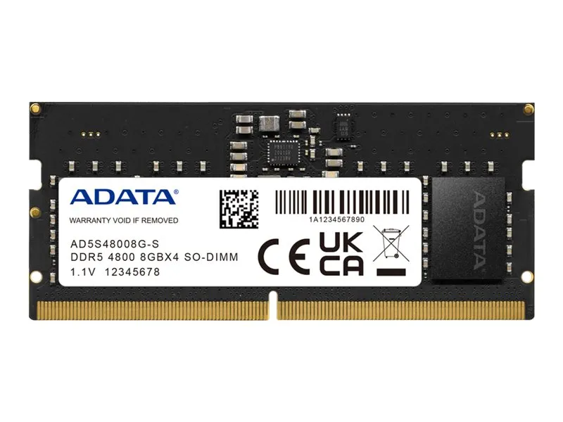 Adata RAM Sodimm 8GB Ddr5 4800mhz Ad5s48008g-S