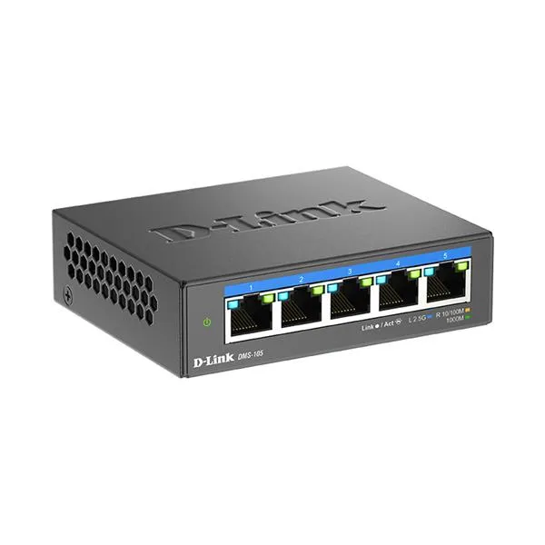 D-Link 5-PORT Multi-Gigabit Unmanaged Switch DMS-105