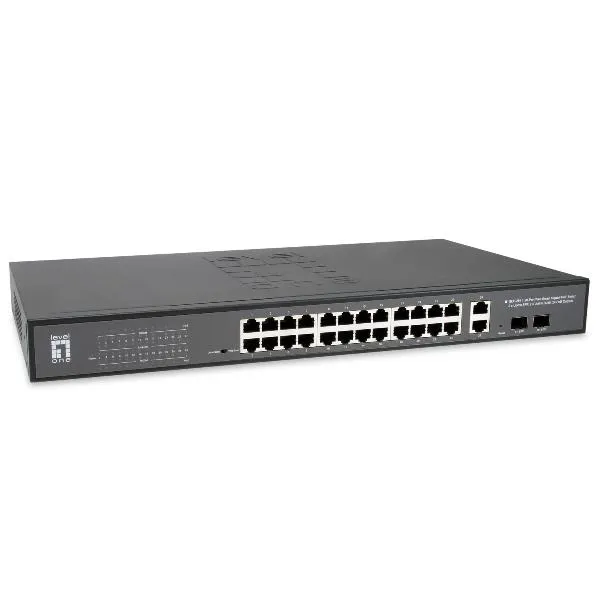 Level One 28-PORT Web Smart Gigabit POE GEP-2841