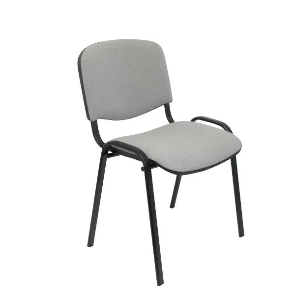 Piqueras Y Crespo Set Di 2 Sedie Impilabili Modello Iso Tessuto Aran Grigio Senza Braccioli PACK226PTNA40
