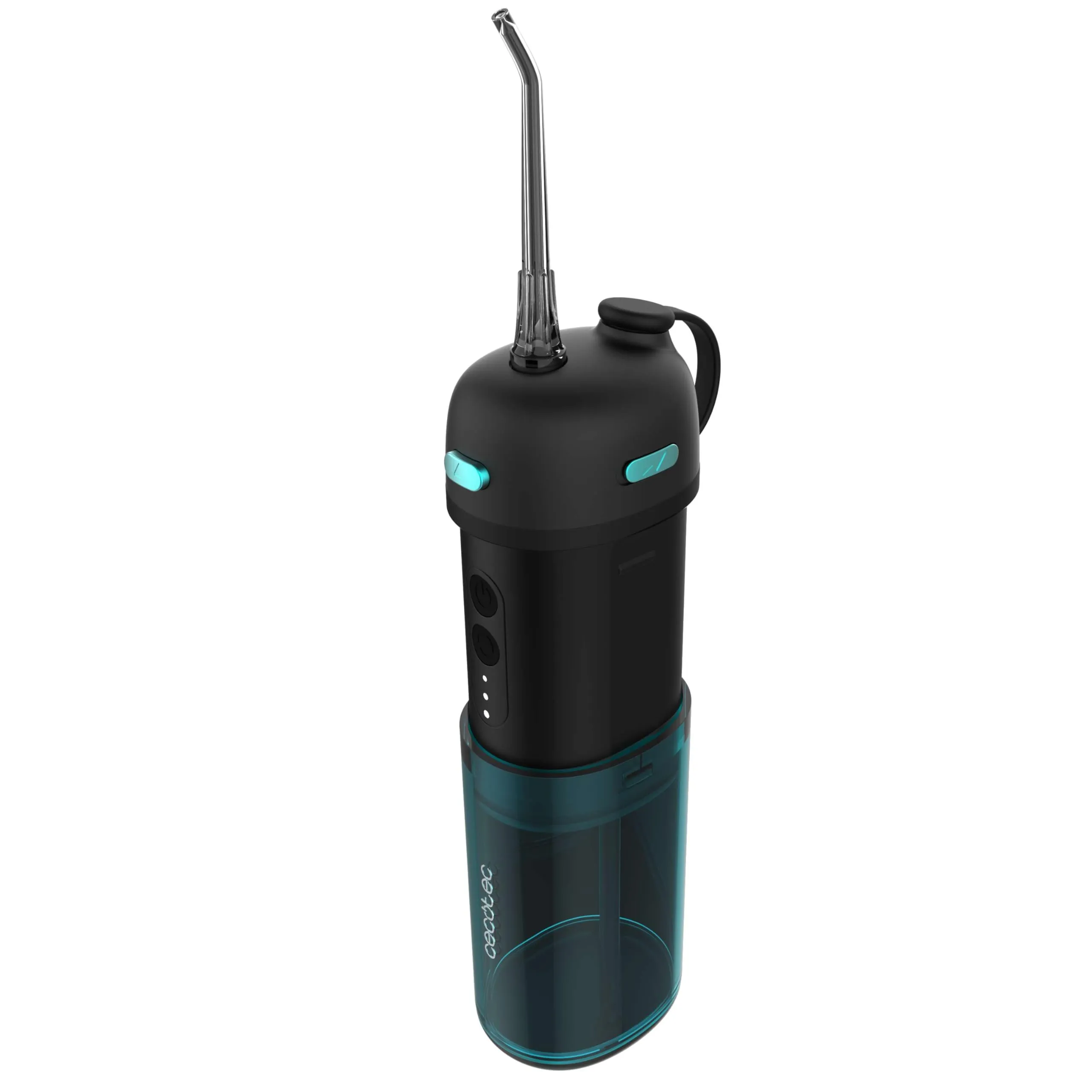 Cecotec Irrigatore Orale da Viaggio Compatto e Leggero ToothCare Jet Clean Splash. Irrigatore Dentale con 3 Modalità, 8 Intensità, Capacità 150ml, IPX7, Include 3 Ugelli Intercambiabili