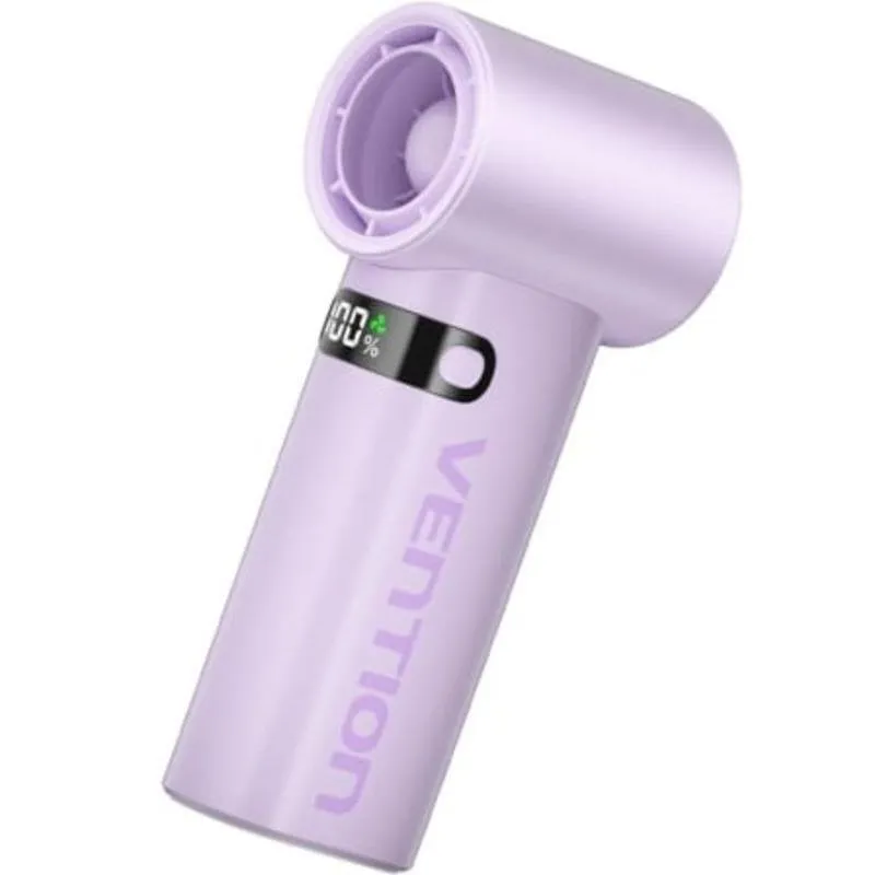Mini Ventilatore Portatile Vention PBEV0-ML 11,1 Wh 100 Velocità USB-C 3000 mAh LED Viola