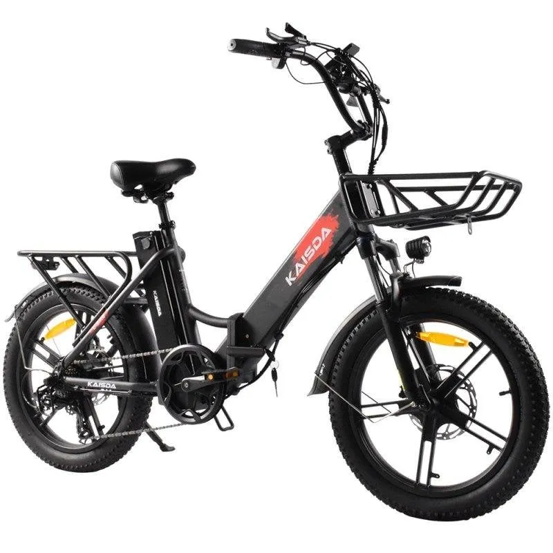 Bici Elettrica Kaisda K201 Motore 250 W Pneumatici 20 Pollici Batterie Doppie