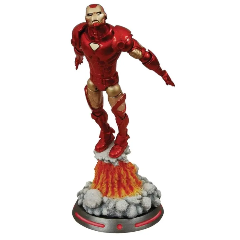 Figura Iron Man Marvel Select 18 cm con Base Diorama