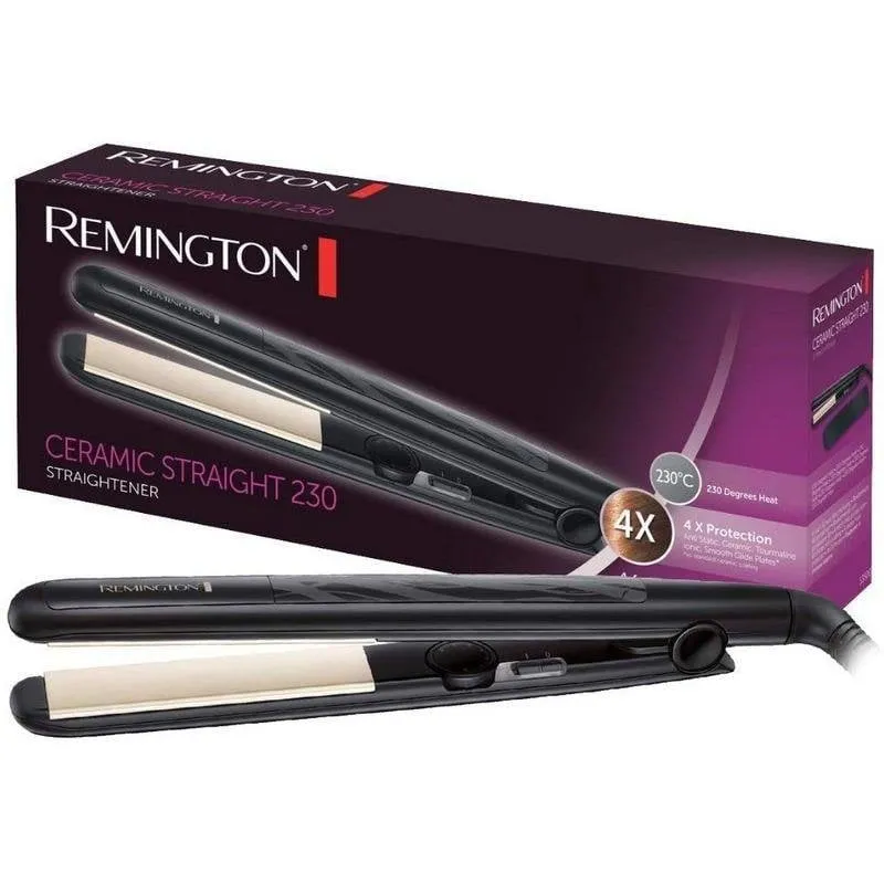 Piastra per Capelli Ceramica Tormalina Remington S3500 230ºC Spegnimento Automatico Nero