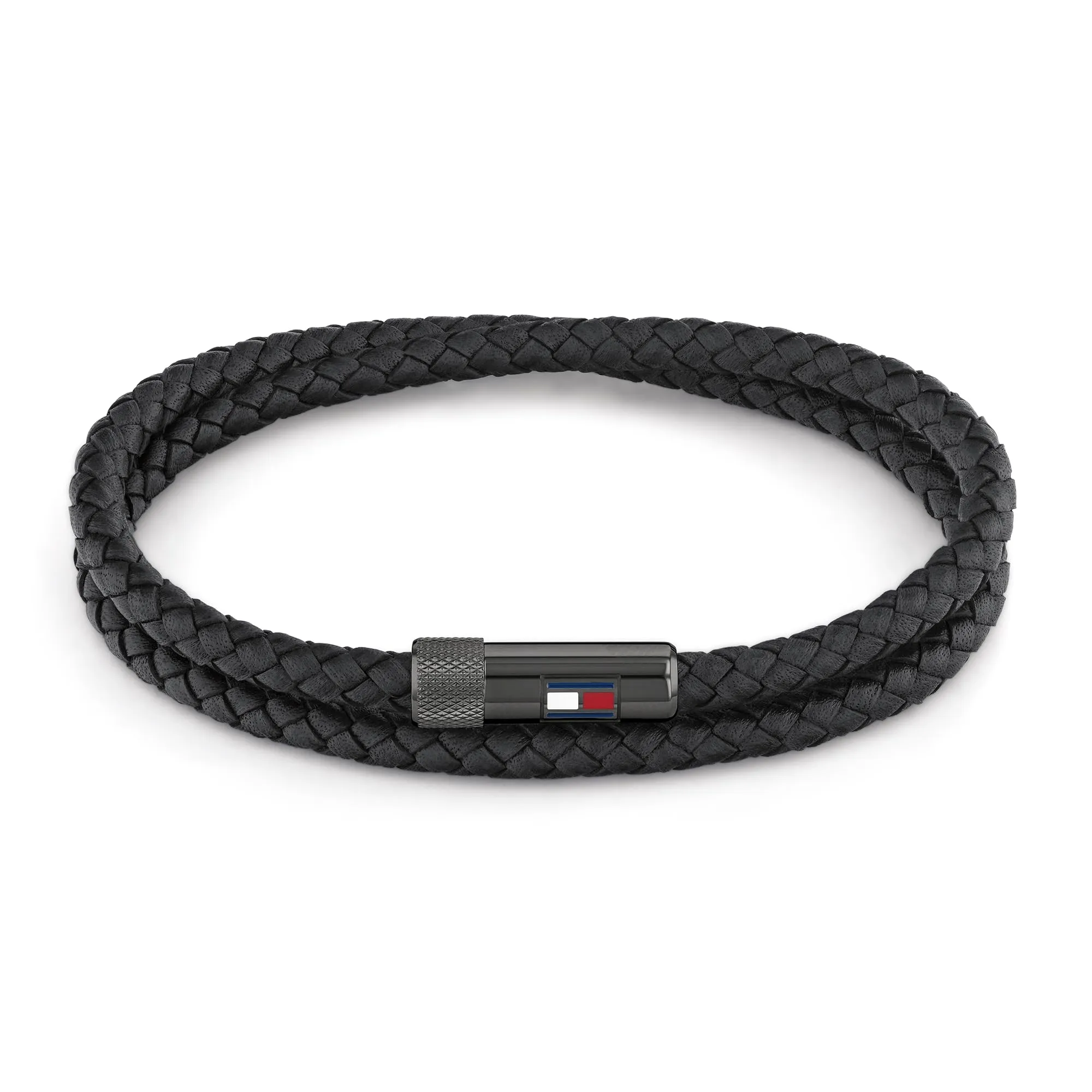 Tommy Hilfiger Jewelry Braccialetto da Uomo In Pelle Nero - 2790262S