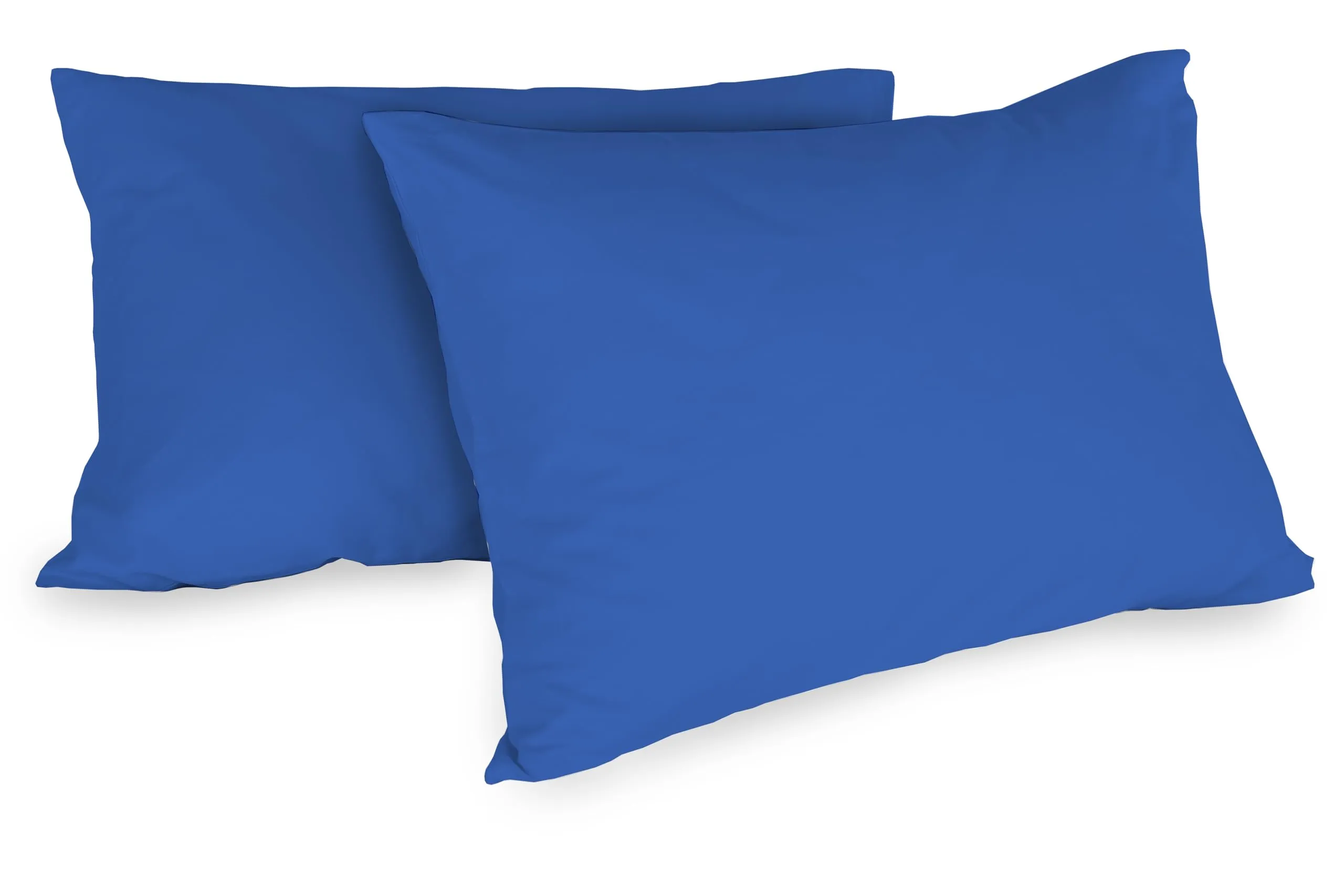 Zer0bed, Coppia Di Federe In Cotone 52x80 CM, Royal, Set Di 2, Tinta Unita, 100% Cotone, Cuscino Letto, Chiusura A Busta