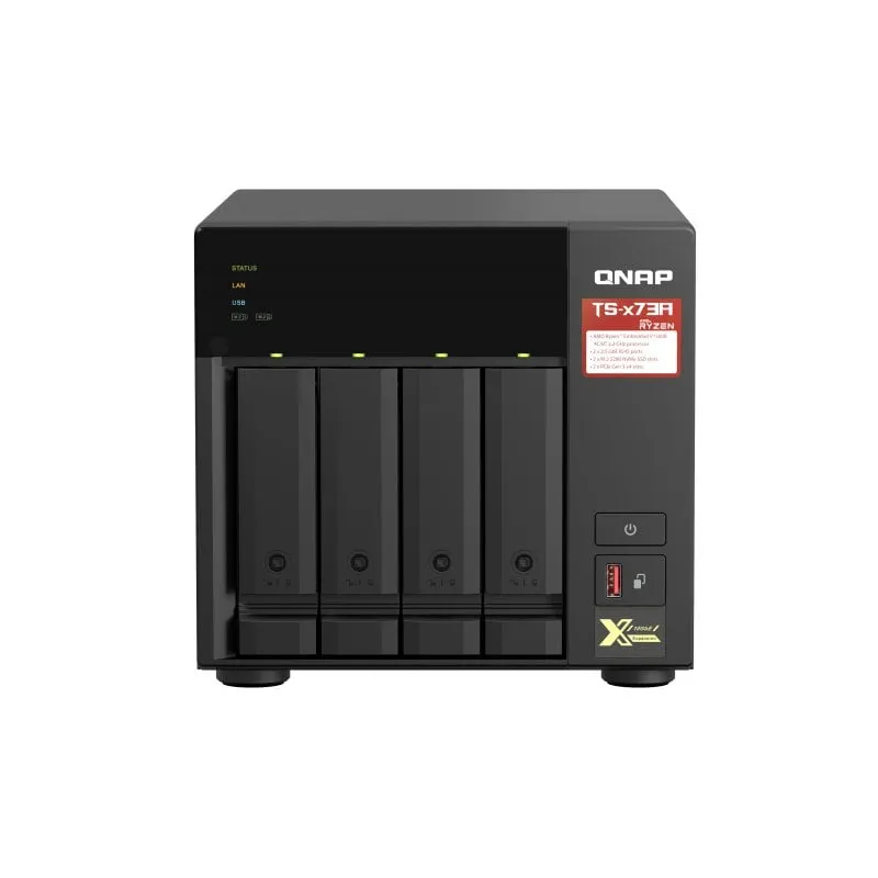 QNAP TS-473A NAS Tower Collegamento ethernet LAN Nero V1500B