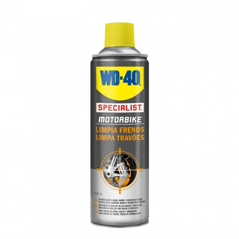 WD-40 Spray detergente specifico per freni per moto, 500 ml