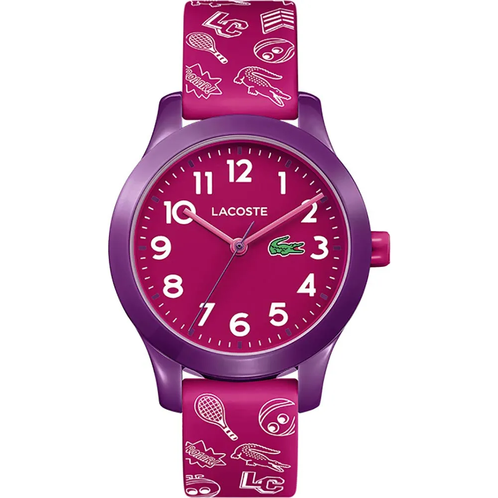 Lacoste Orologio Analogico al Quarzo da Bambini Collezione LACOSTE.12.12 KIDS con Cinturino in Silicone Rosa - 2030012