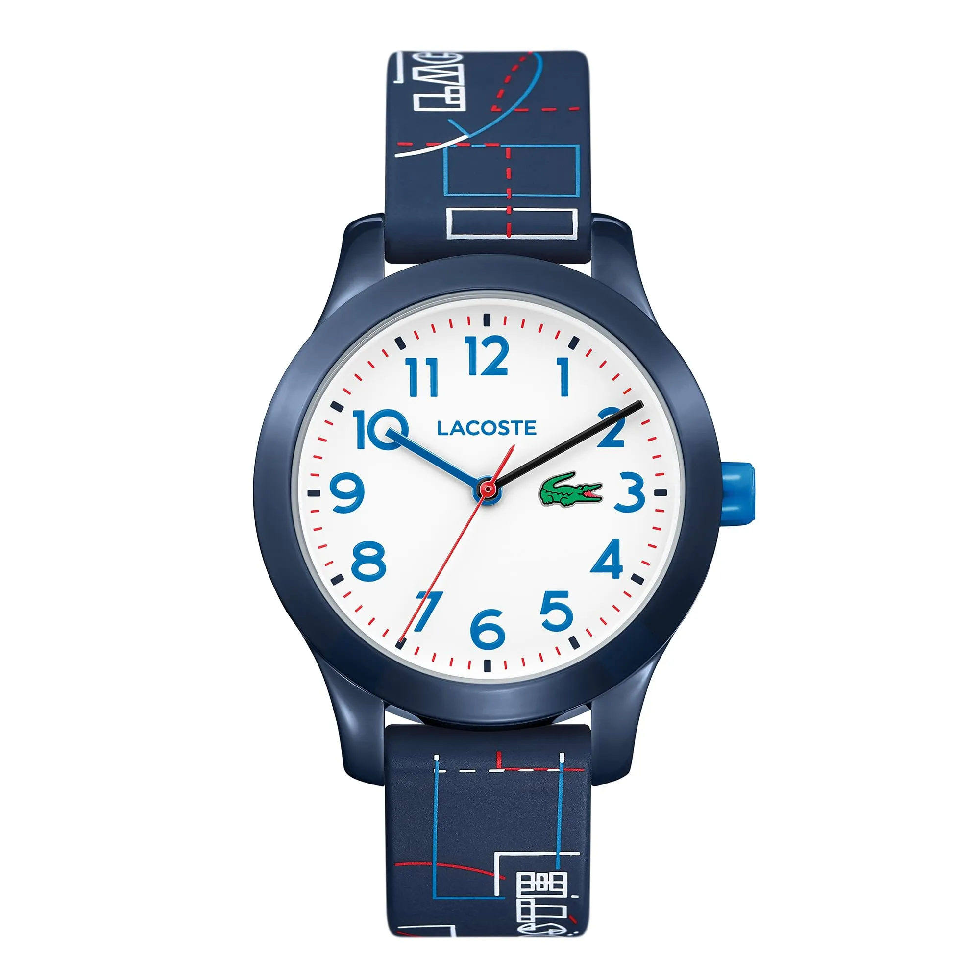 Lacoste Orologio Analogico al Quarzo da Bambini Collezione LACOSTE.12.12 KIDS con Cinturino in Silicone Blu Navy - 2030008