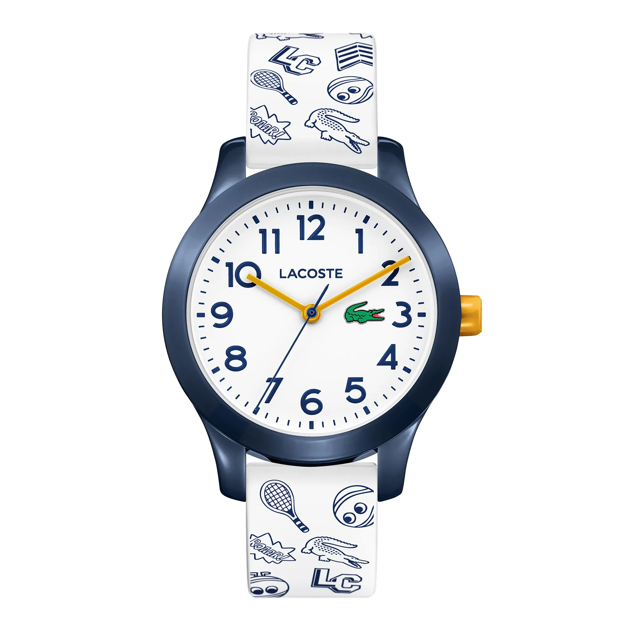 Lacoste Orologio Analogico al Quarzo da Bambini Collezione LACOSTE.12.12 KIDS con Cinturino in Silicone Bianco - 2030011