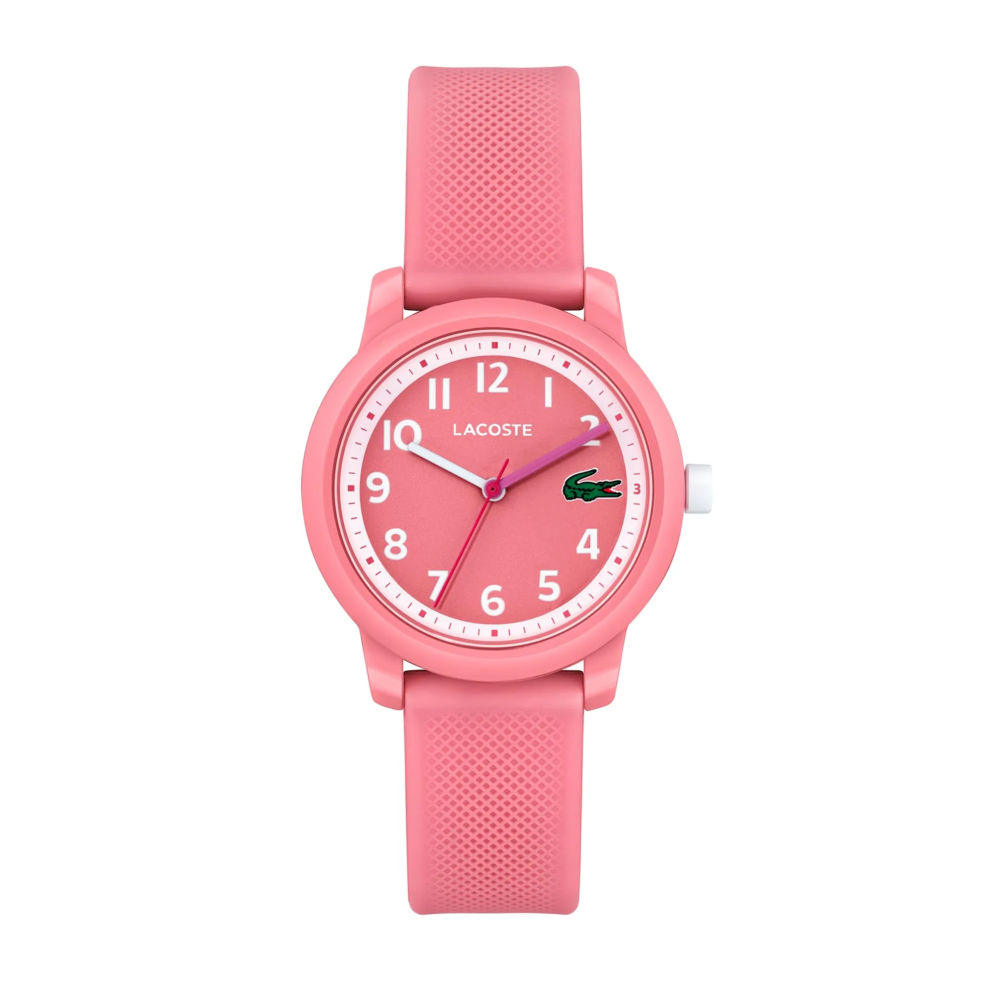 Lacoste Orologio Analogico al Quarzo da Bambini Collezione LACOSTE.12.12 KIDS con Cinturino in Silicone Rosa - 2030040