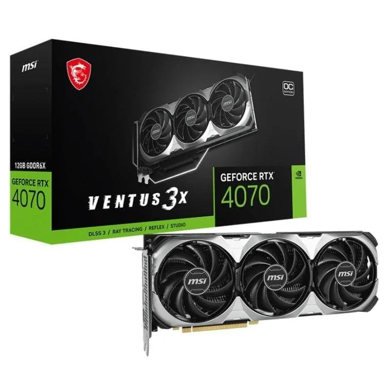 Scheda Grafica MSI GeForce RTX 4070 VENTUS 3X E OC 12GB GDDR6X DLSS3