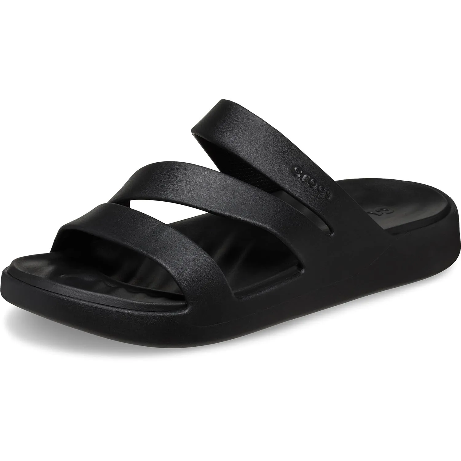 Crocs Getaway Strappy Sandalo, Nero, Donna, EU 36-37