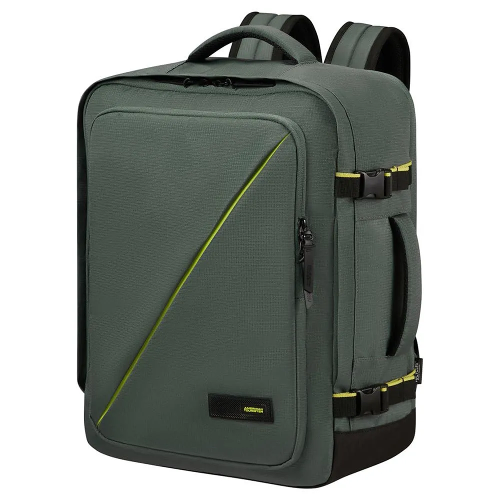 American Tourister Take2Cabin - Borsa da cabina Easyjet 36 x 20 x 45 cm, 38 L, 0,70 kg, Bagaglio a mano, Zaino aereo M Underseat, Verde (Dark Forest)
