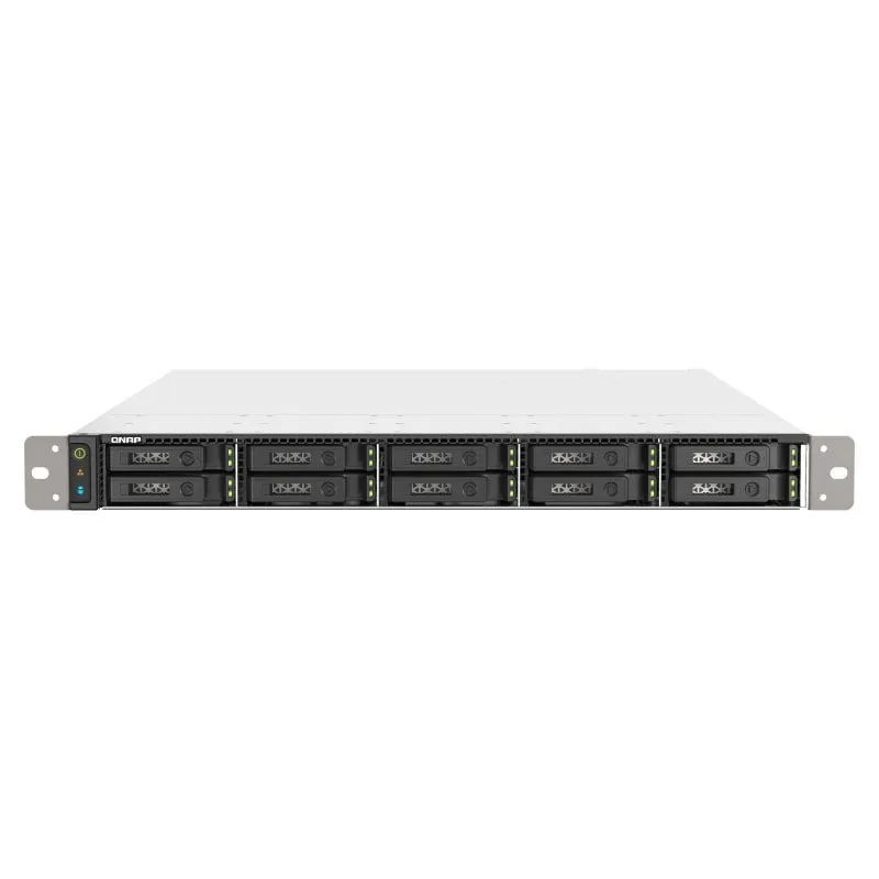Qnap Nas Ts-h1090fu-7302p-128g 10-bay 2u, Intel Xeon e 128 GB di memoria Ecc per un'archiviazione affidabile e veloce. Gestione semplice con Qts per aziende esigenti.