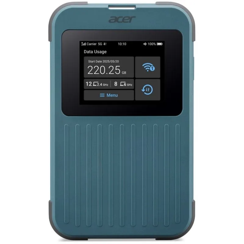 Router Acer Connect M4E 5G Wi-Fi 6 AX Doppia Banda IP68 Touchscreen Batteria 8000 mAh