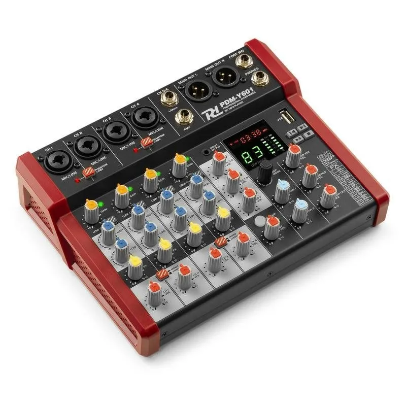 Mixer audio Power Dynamics PDM-Y601 6 canali Bluetooth nero 24bit DSP