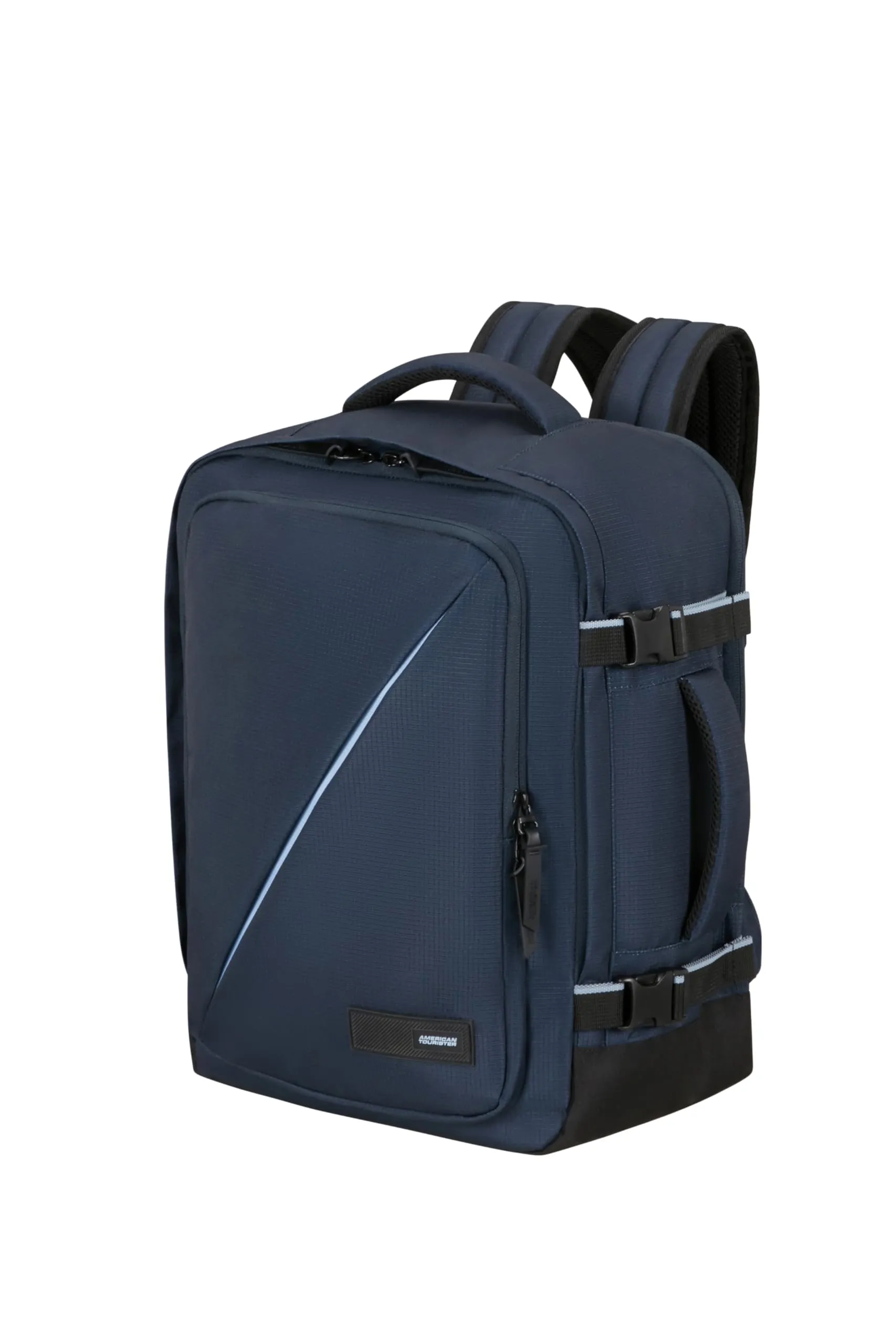 American Tourister Take2Cabin - Borsa da cabina Wizz Air/Vueling 30 x 20 x 40 cm, 26,5 L, 0,60 kg, Bagaglio a mano, Zaino aereo MS, Blu (Dark Navy)