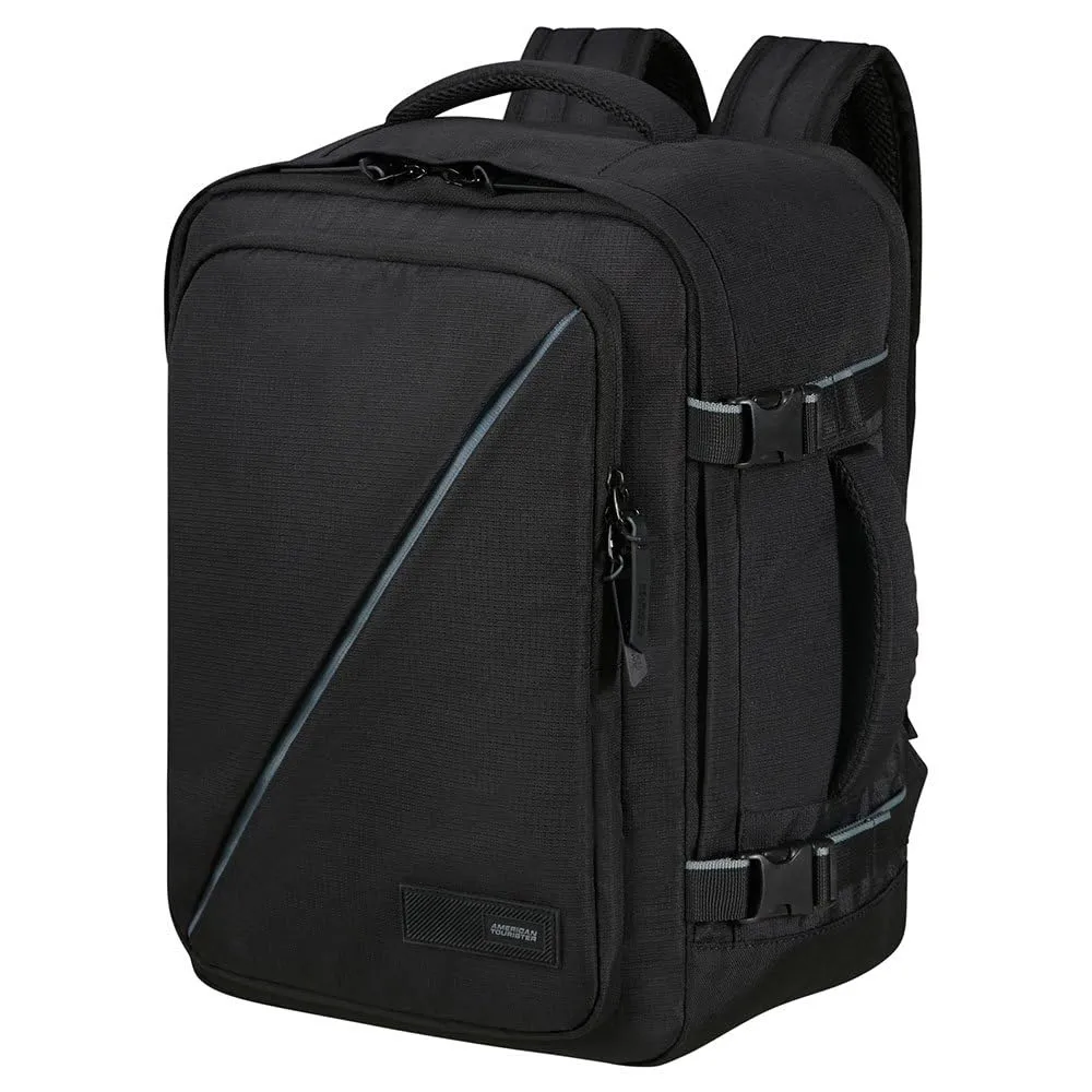 American Tourister Take2Cabin - Borsa da cabina Wizz Air/Vueling 30 x 20 x 40 cm, 26,5 L, 0,60 kg, Bagaglio a mano, Zaino aereo S/M Underseat, Nero (Black)